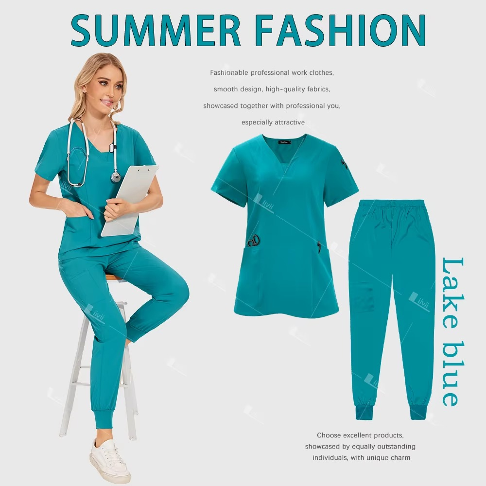 Surgical Uniforms Woman Scrub Set