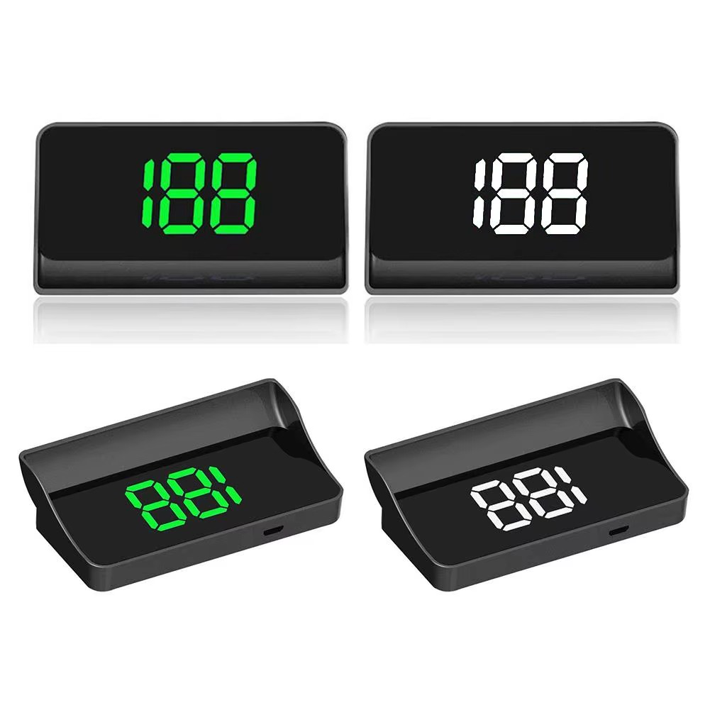 V9 Head Up Display Digital Speedometer GPS HUD Plug And Play For All Cars Big Font KMH Windshield Projector Car Accessories