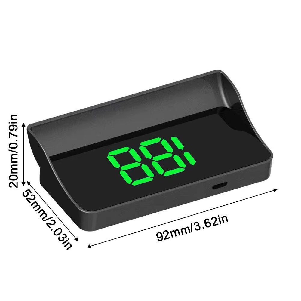 V9 Head Up Display Digital Speedometer GPS HUD Plug And Play For All Cars Big Font KMH Windshield Projector Car Accessories