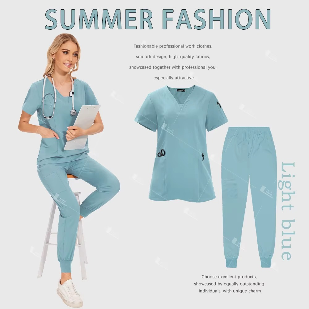 Surgical Uniforms Woman Scrub Set