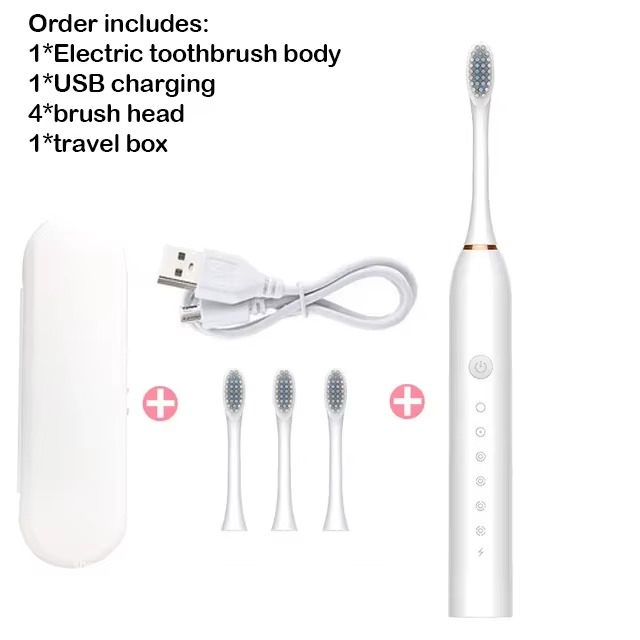 Sonic Electric Toothbrush IPX7 Waterproof Whitening Tooth Brush Oral Care Rechargeable Automatic Adult Powerful Smart Toothbrush