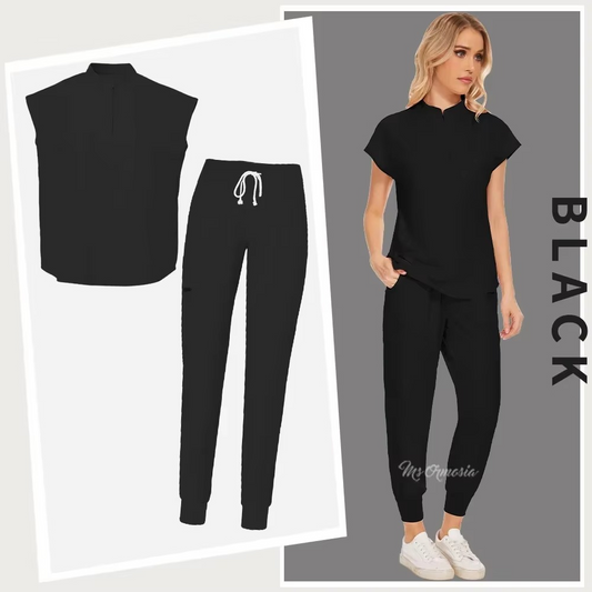 Medical Uniform Elastic Scrub Suit Hospital Surgical Scrubs Top Pants Nurse Nursing Workwear Doctors Clothes Medical Uniform Set