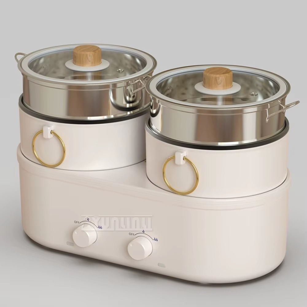 Kitchen Cooking Pot Double Multi Cooker Electric Boiling Pot Split Type Hot Pott Elektrisch