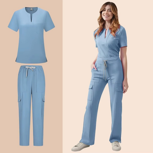 Hot Sales Scrub Sets Women Lab Coat Healthcare Operating Room Surgical Gown Breathable Workwear Hospital Accessories Nurse Scrub