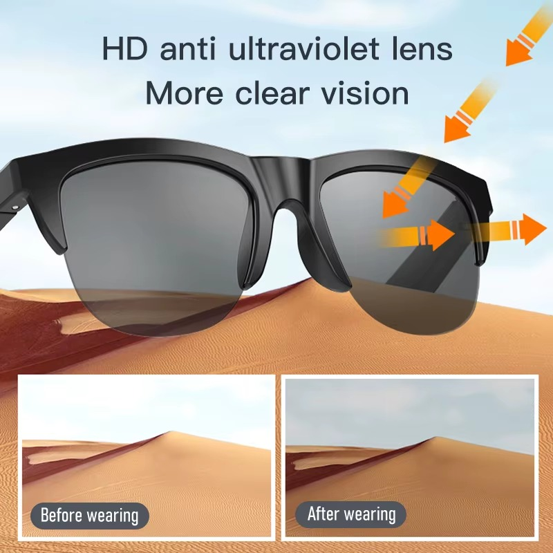 F06 Connected Waterproof Parasol Wireless Stereo Android Glasses With Bluetooth Headphones Sport Electric Scooter Men For XiaoMi