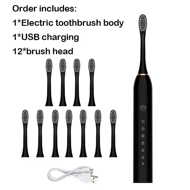 Sonic Electric Toothbrush IPX7 Waterproof Whitening Tooth Brush Oral Care Rechargeable Automatic Adult Powerful Smart Toothbrush