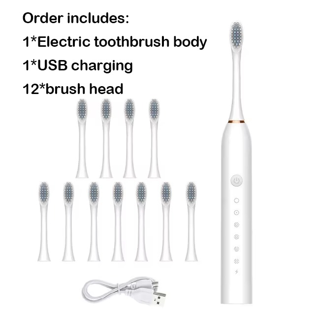 Sonic Electric Toothbrush IPX7 Waterproof Whitening Tooth Brush Oral Care Rechargeable Automatic Adult Powerful Smart Toothbrush