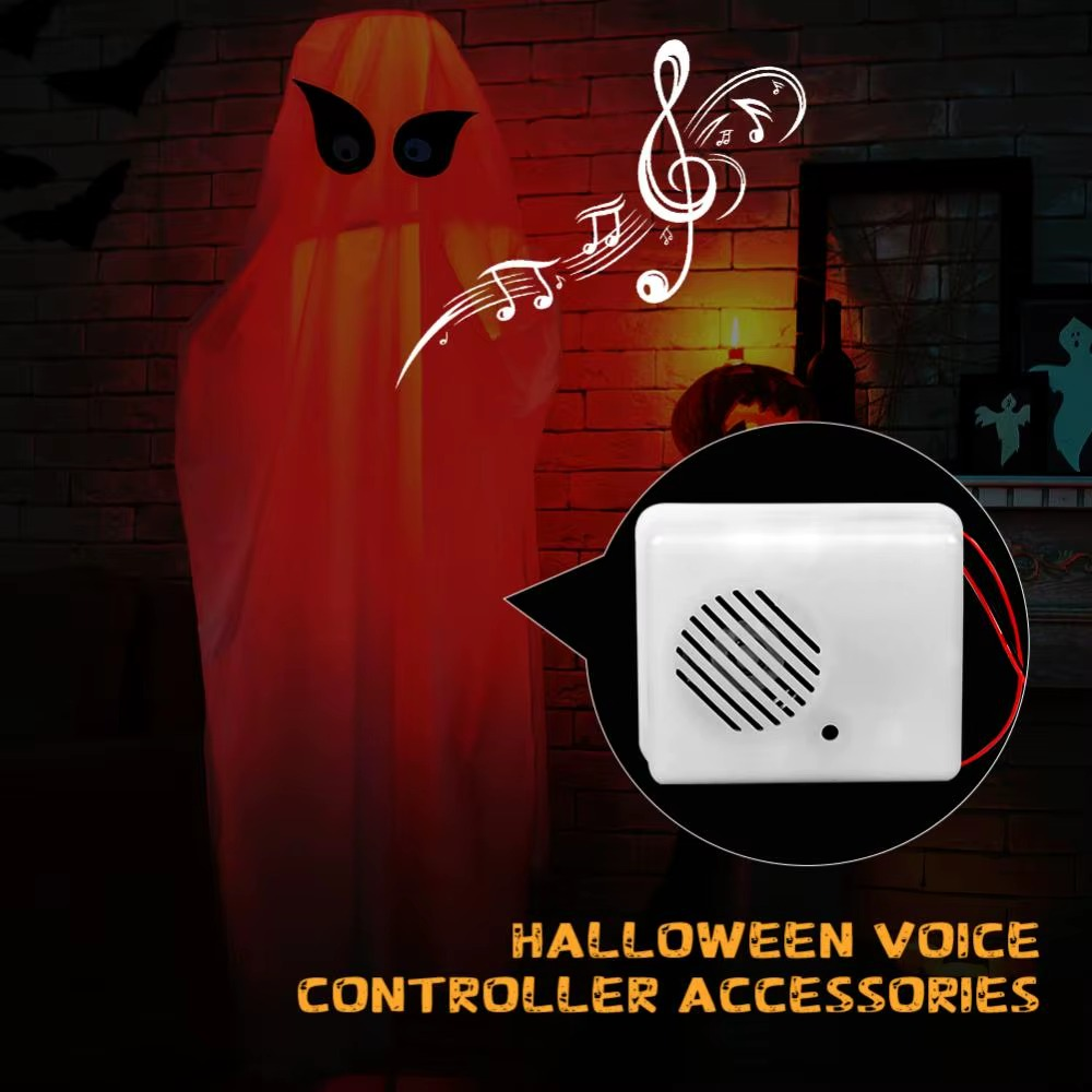 Halloween Voice-activated Sound Sensor Talking PIR Motion Sensor Speaker Horror Screaming Tricky Props Scary Halloween Supplies
