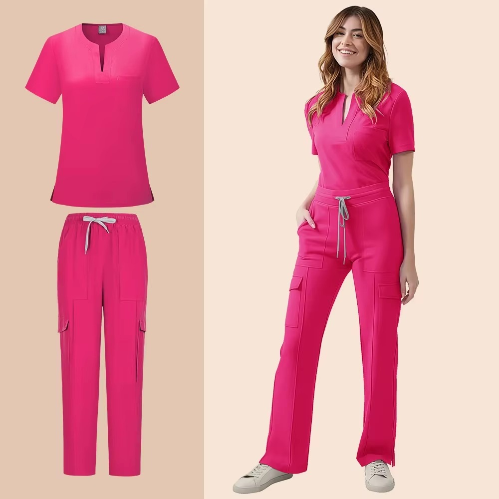 Hot Sales Scrub Sets Women Lab Coat Healthcare Operating Room Surgical Gown Breathable Workwear Hospital Accessories Nurse Scrub