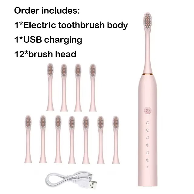 Sonic Electric Toothbrush IPX7 Waterproof Whitening Tooth Brush Oral Care Rechargeable Automatic Adult Powerful Smart Toothbrush