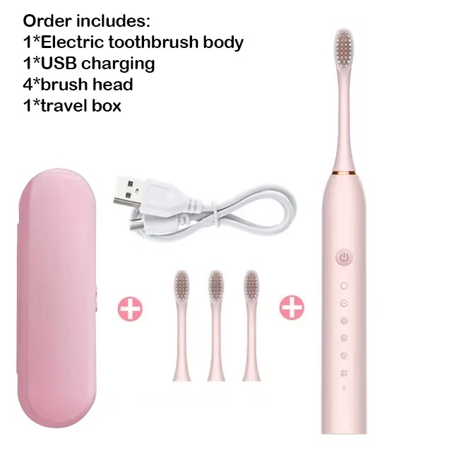 Sonic Electric Toothbrush IPX7 Waterproof Whitening Tooth Brush Oral Care Rechargeable Automatic Adult Powerful Smart Toothbrush