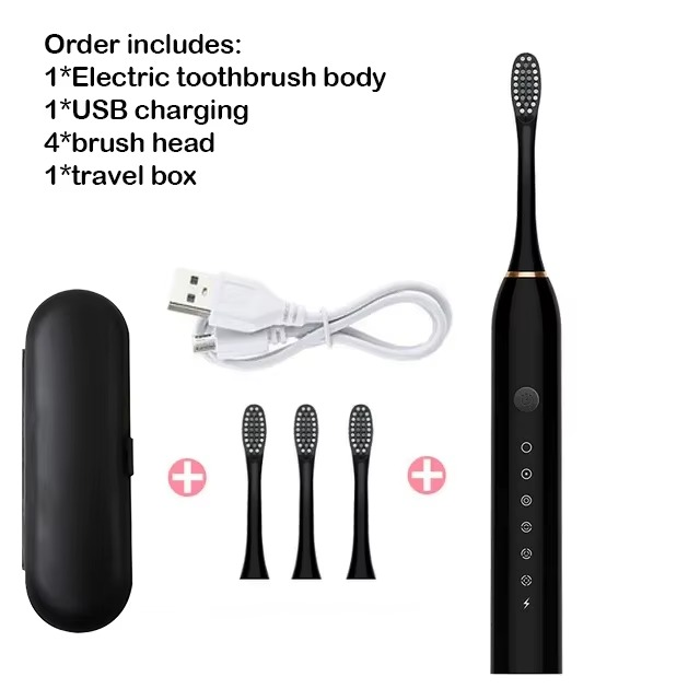 Sonic Electric Toothbrush IPX7 Waterproof Whitening Tooth Brush Oral Care Rechargeable Automatic Adult Powerful Smart Toothbrush