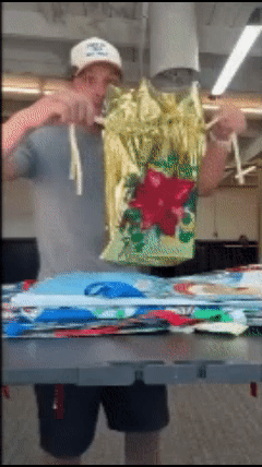 Christmas Drawstring Gift Bags