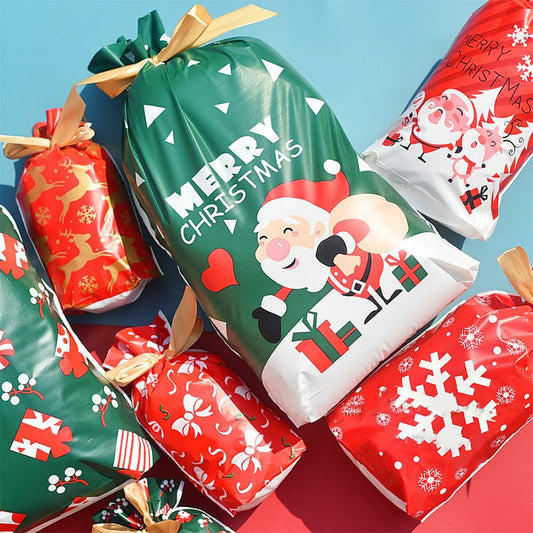 Christmas Drawstring Gift Bags
